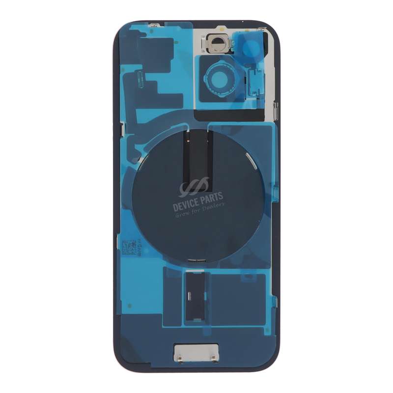 Battery Door + Back Camera Lens and Bezel with Magnetism Ring+Metal Plate+Wireless Charger Chip+F...