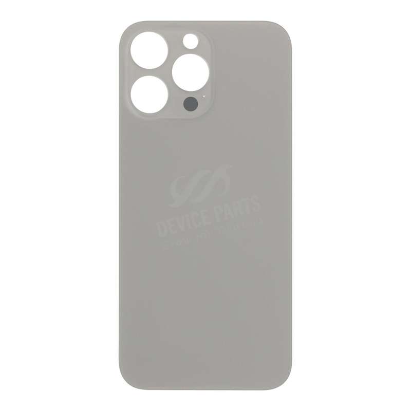 Battery Door with Adhesive for iPhone 16 Pro Max Large Hole Natural Titanium OEM