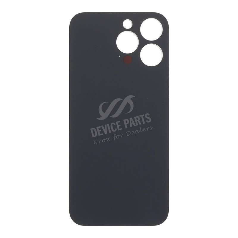 Battery Door with Adhesive for iPhone 16 Pro Max Large Hole Black Titanium HQ