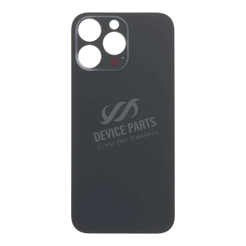 Battery Door with Adhesive for iPhone 16 Pro Max Large Hole Black Titanium HQ