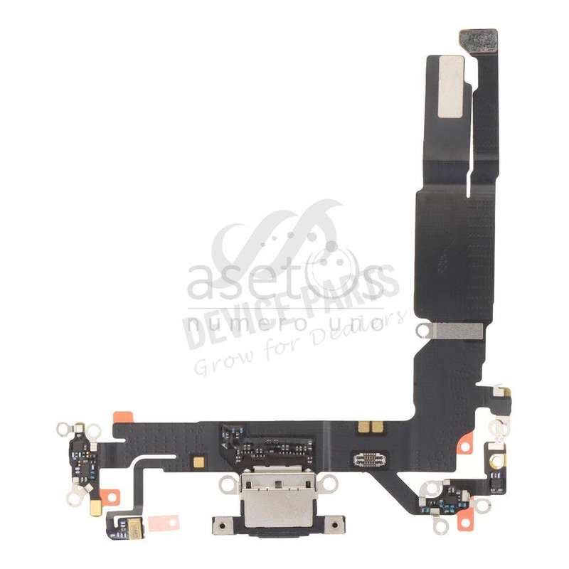 Charging Port Flex Cable for iPhone 16 Black Ori