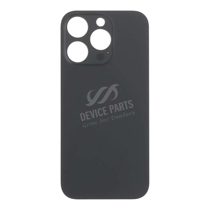 Battery Door with Adhesive for iPhone 16 Pro Large Hole Black Titanium OEM