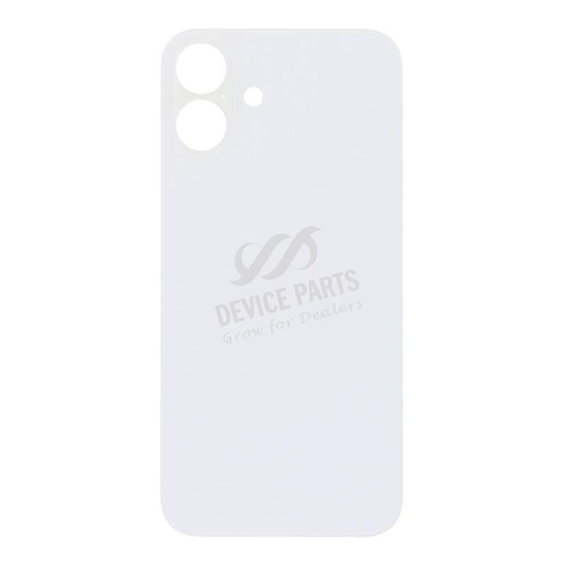Battery Door with Adhesive for iPhone 16 Plus Large Hole White OEM