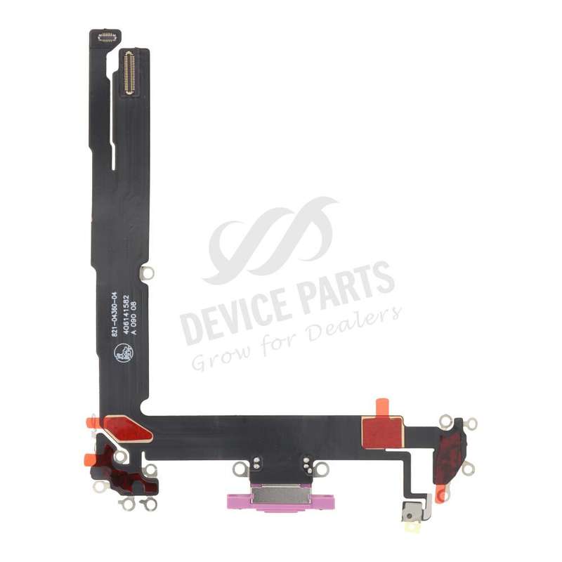 Charging Port Flex Cable for iPhone 16 Plus Pink OEM