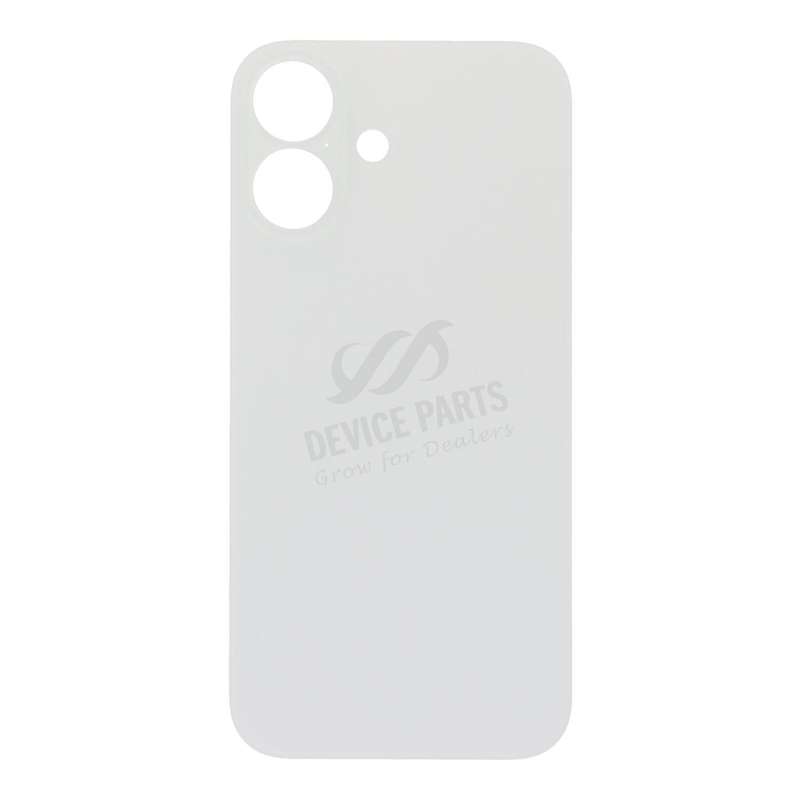 Battery Door with Adhesive for iPhone 16 Large Hole White HQ