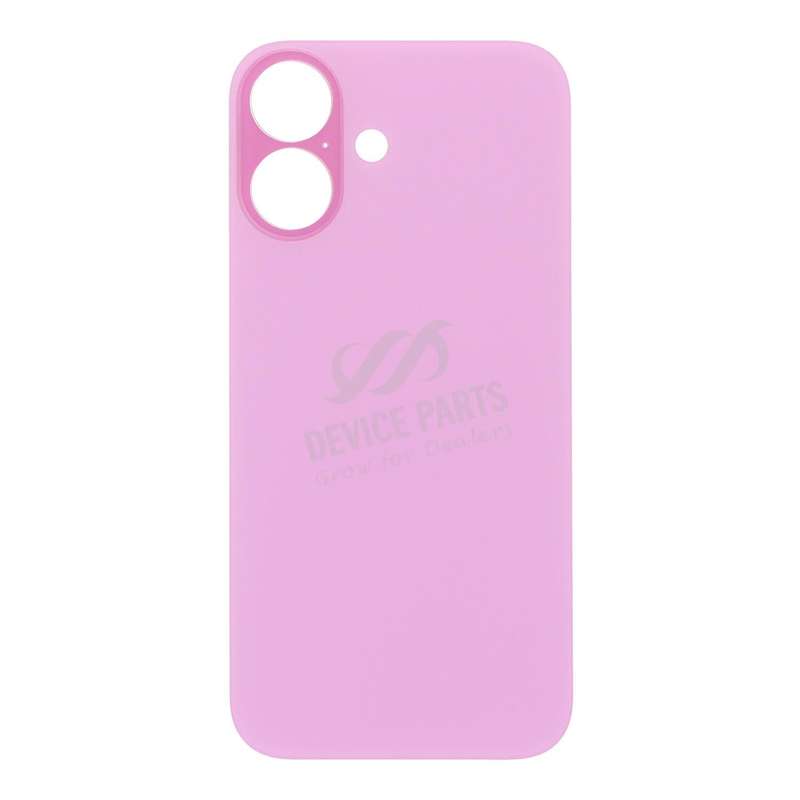 Battery Door with Adhesive for iPhone 16 Large Hole Pink HQ
