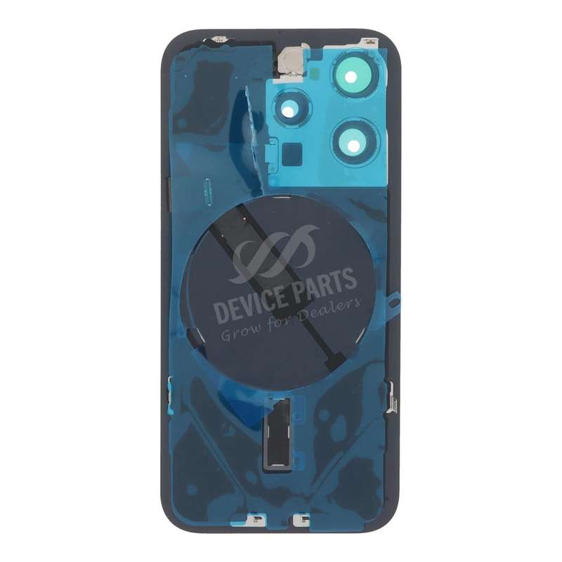 Battery Door + Back Camera Lens and Bezel with Magnetism Ring+Metal Plate+Wireless Charger Chip+F...