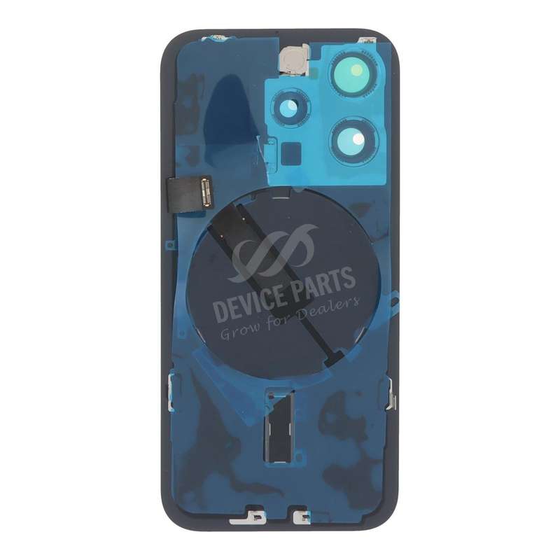 Battery Door + Back Camera Lens and Bezel with Magnetism Ring+Metal Plate+Wireless Charger Chip+F...
