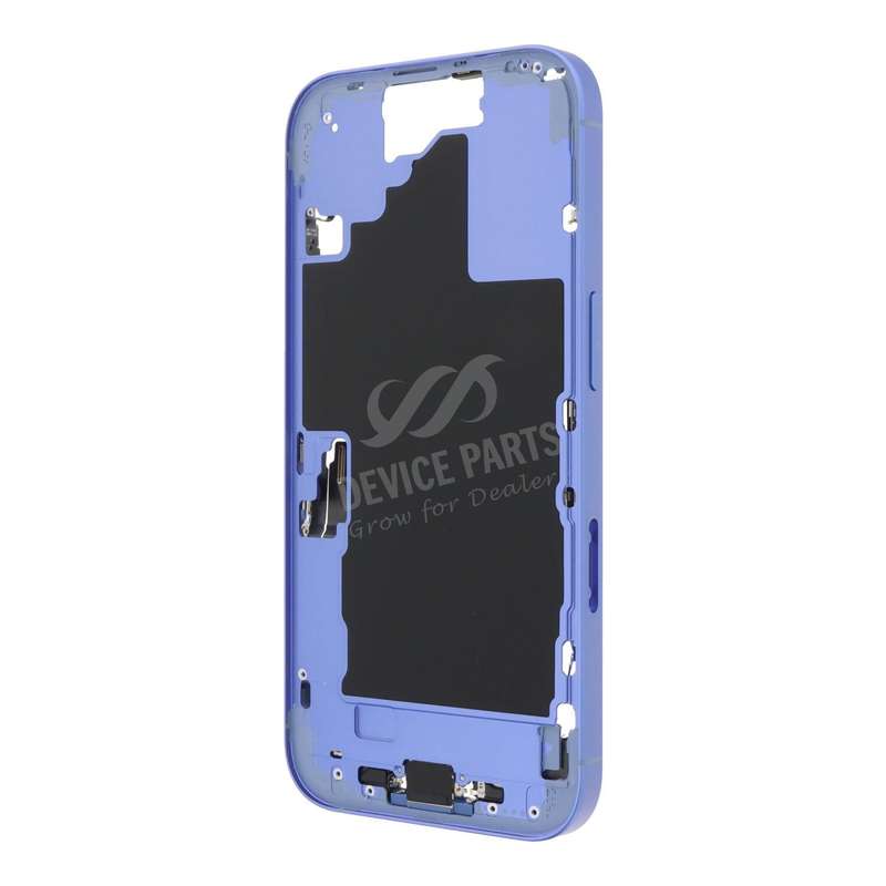 Middle Frame Assembly with Side Buttons + SIM Card Tray for iPhone 16 European Version Ultramarin...