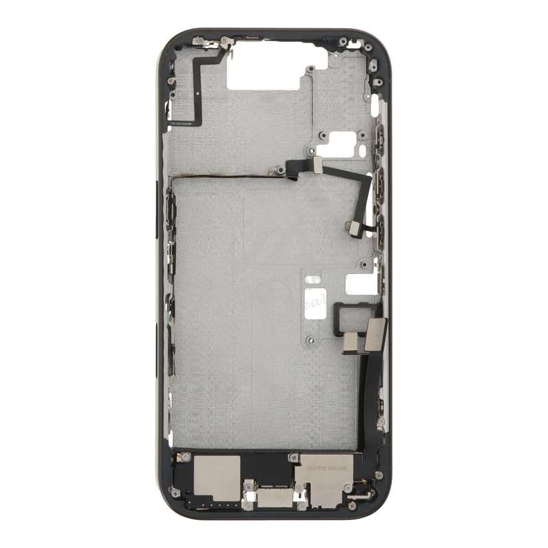 Middle Frame Assembly with Side Buttons + SIM Card Tray for iPhone 16 Pro European Version Black ...