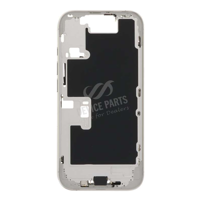 Middle Frame Assembly with Side Buttons + SIM Card Tray for iPhone 16 Pro European Version White ...