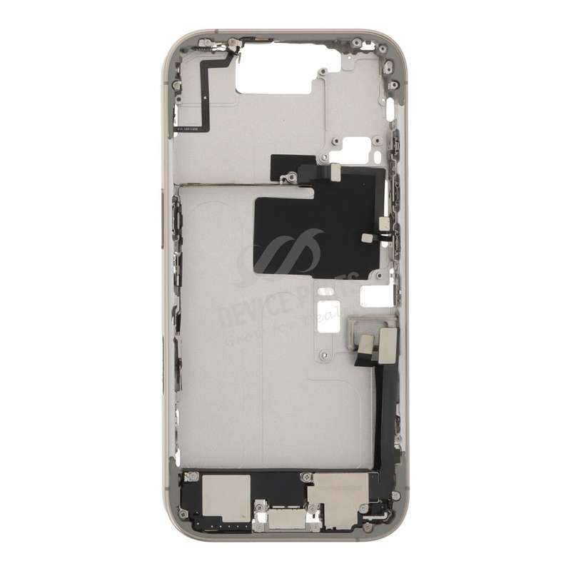 Middle Frame Assembly with Side Buttons + SIM Card Tray for iPhone 16 Pro European Version Natura...
