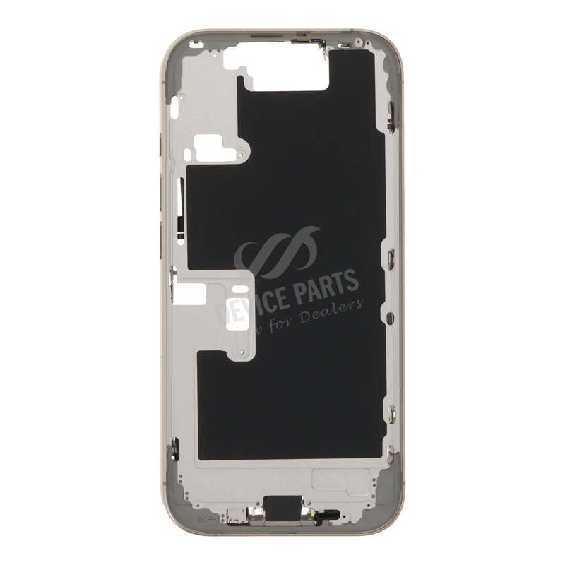 Middle Frame Assembly with Side Buttons + SIM Card Tray for iPhone 16 Pro European Version Natura...