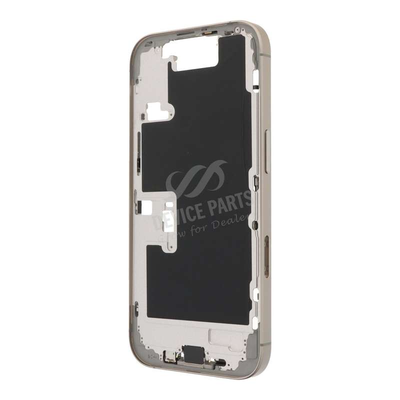 Middle Frame Assembly with Side Buttons + SIM Card Tray for iPhone 16 Pro European Version Natura...