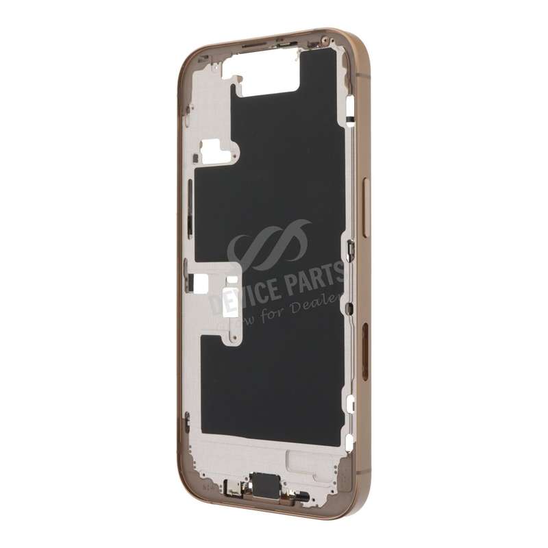 Middle Frame Assembly with Side Buttons + SIM Card Tray for iPhone 16 Pro European Version Desert...