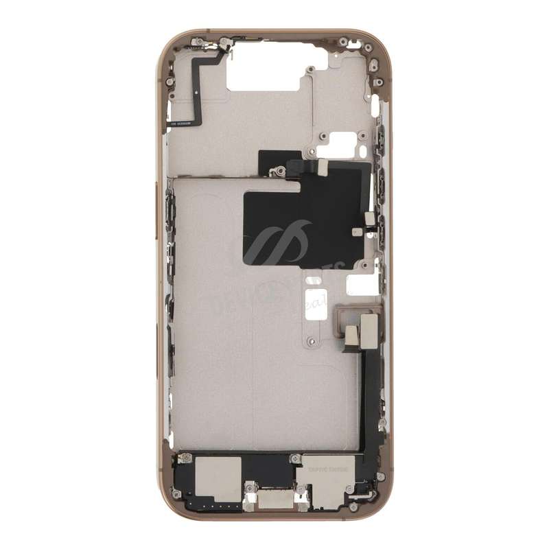 Middle Frame Assembly with Side Buttons + SIM Card Tray for iPhone 16 Pro European Version Desert...