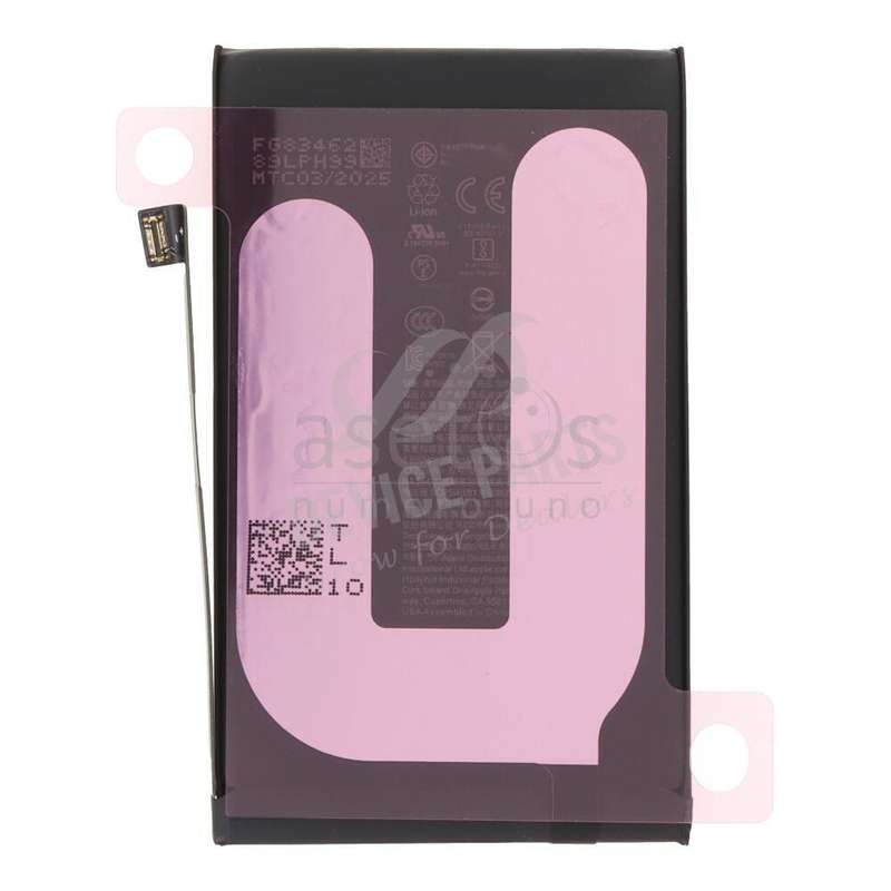 NA264 3561mAh Battery + Battery Adhesive for iPhone 16 OEM without Logo
