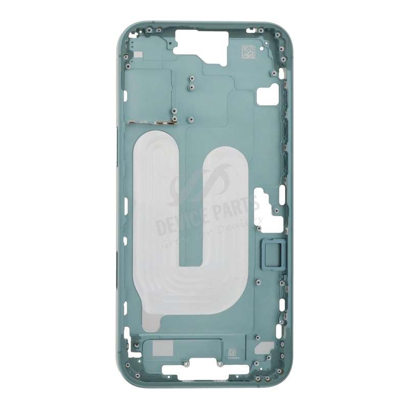 Middle Frame with Side Buttons + SIM Card Tray for iPhone 16 Plus European Version Teal OEM