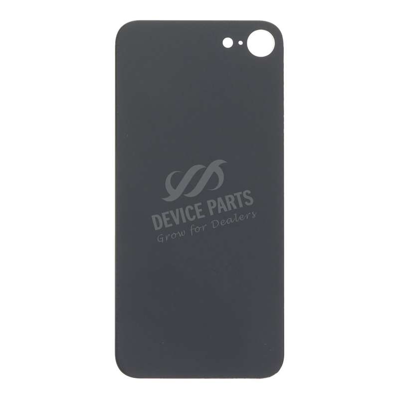 Battery Door with Adhesive for iPhone SE 2020/SE 2022 EU & Large Hole Version Black HQ