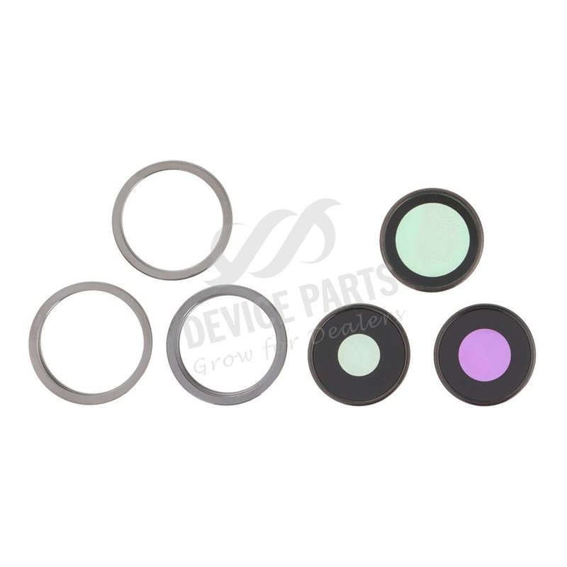 Back Camera Lens and Bezel for iPhone 13 Pro 6.1"/13 Pro Max 6.7" Black OEM 6pcs in one set