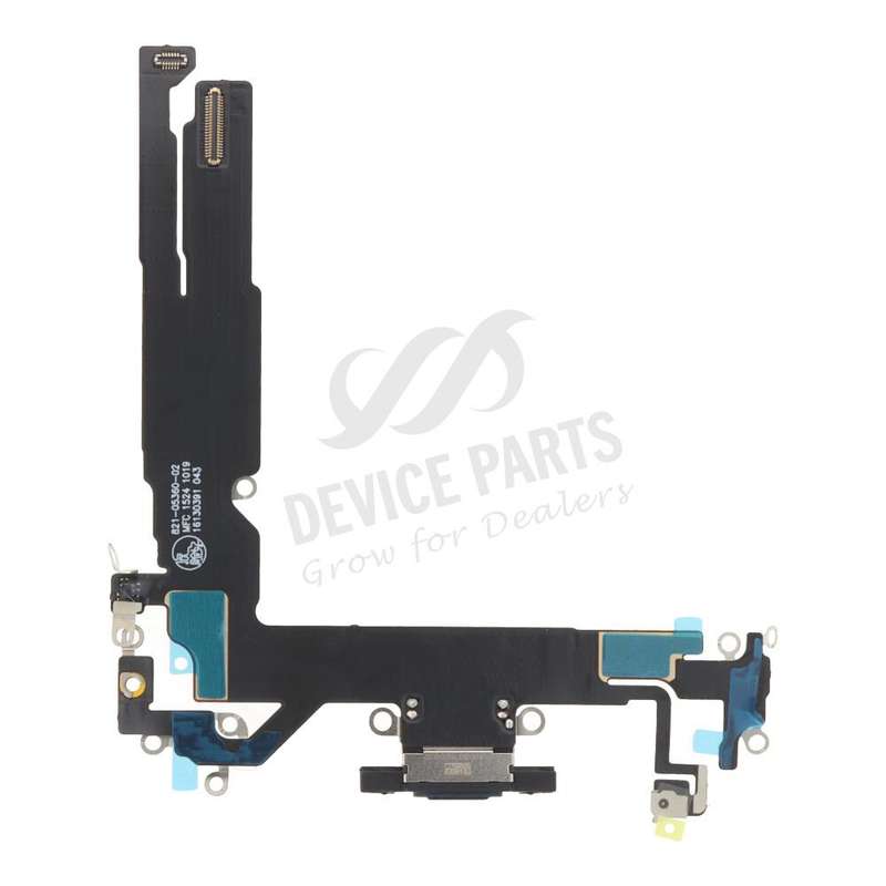 Charging Port Flex Cable for iPhone 16 Black OEM