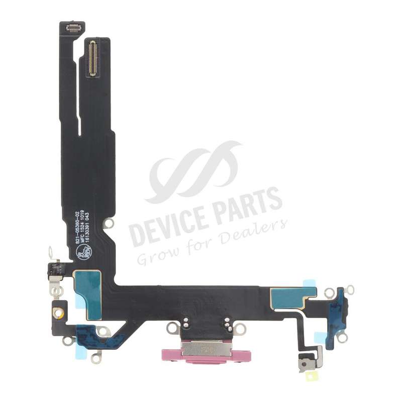 Charging Port Flex Cable for iPhone 16 Pink OEM