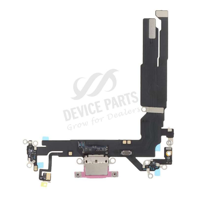 Charging Port Flex Cable for iPhone 16 Pink OEM