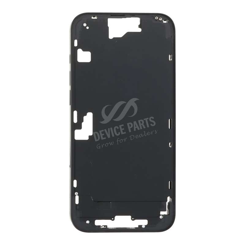 Middle Frame with Side Buttons + SIM Card Tray for iPhone 16 Plus European Version Black OEM