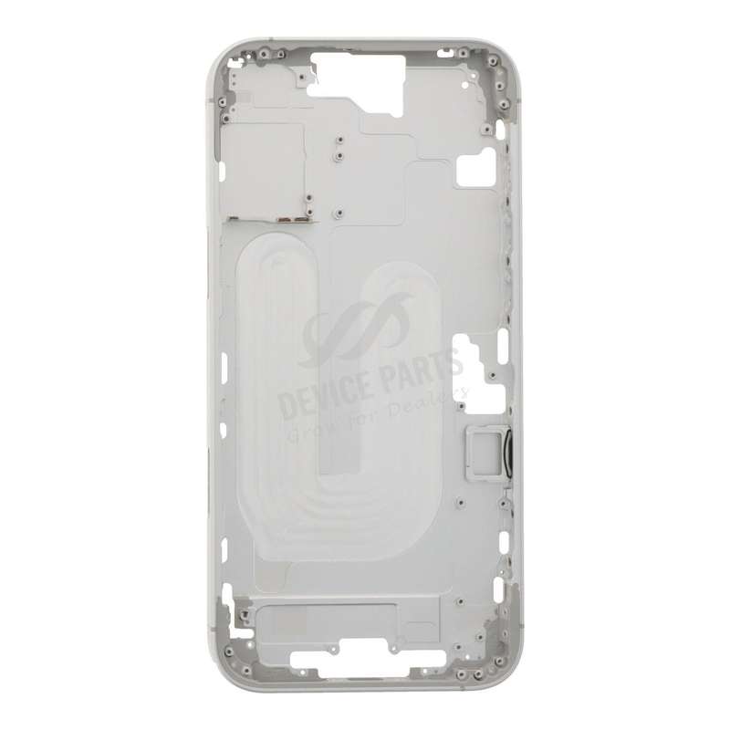 Middle Frame with Side Buttons + SIM Card Tray for iPhone 16 Plus European Version White OEM