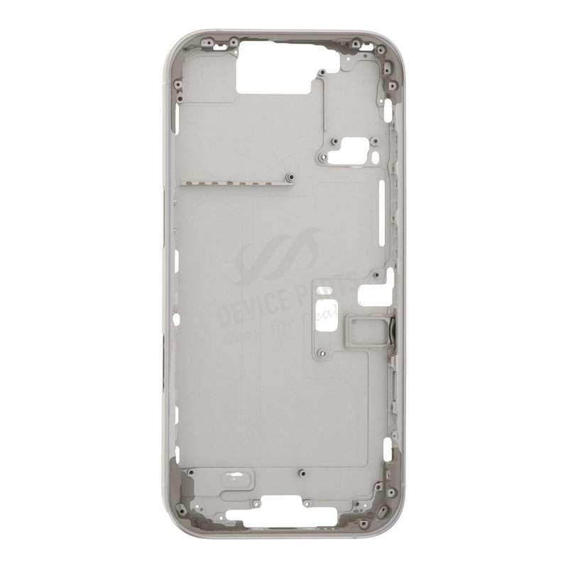 Middle Frame with Side Buttons + SIM Card Tray for iPhone 16 Pro European Version White Titanium OEM