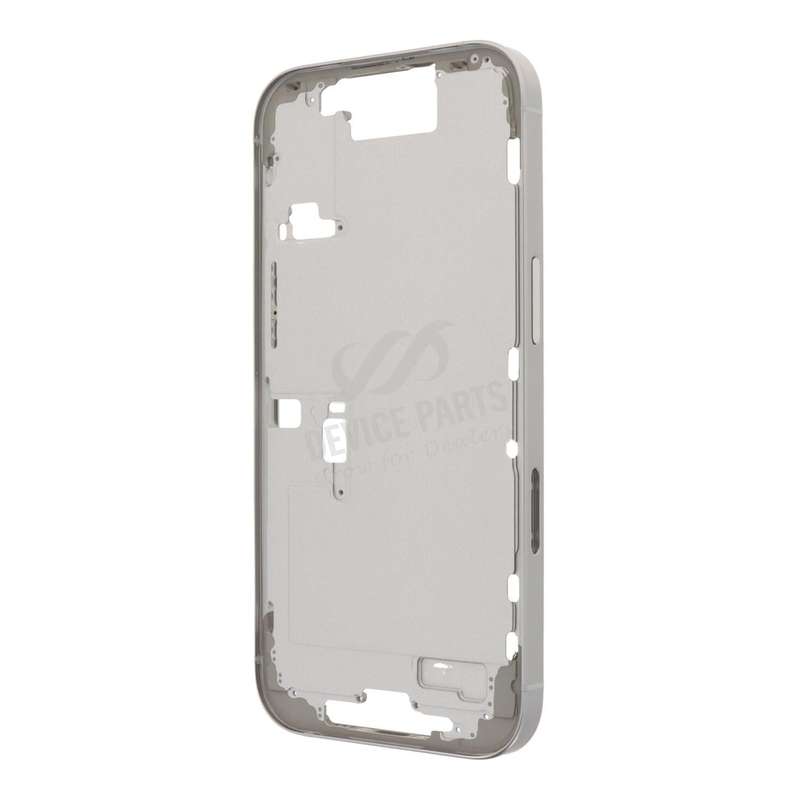 Middle Frame with Side Buttons + SIM Card Tray for iPhone 16 Pro European Version White Titanium OEM