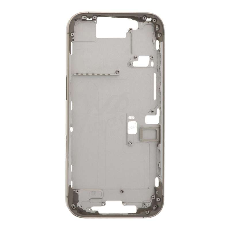 Middle Frame with Side Buttons + SIM Card Tray for iPhone 16 Pro European Version Natural Titaniu...