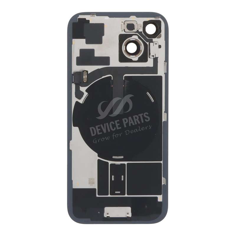 Battery Door + Back Camera Lens and Bezel with Magnetism Ring+Metal Plate+Wireless Charger Chip+F...