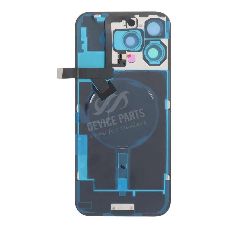 Battery Door + Back Camera Lens and Bezel with Magnetism Ring+Metal Plate+Wireless Charger Chip+F...