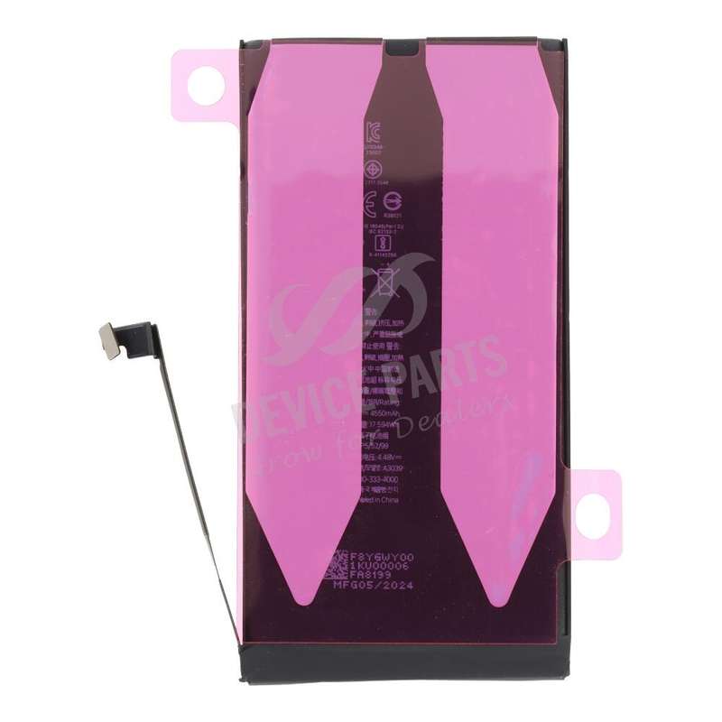 A3039 4550mAh Battery + Battery Adhesive for iPhone 15 Plus High Capacity Version OEM without Logo