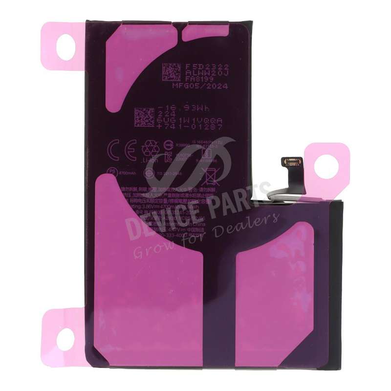 A2830 4700mAh Battery + Battery Adhesive for iPhone 14 Pro Max High Capacity Version OEM without ...