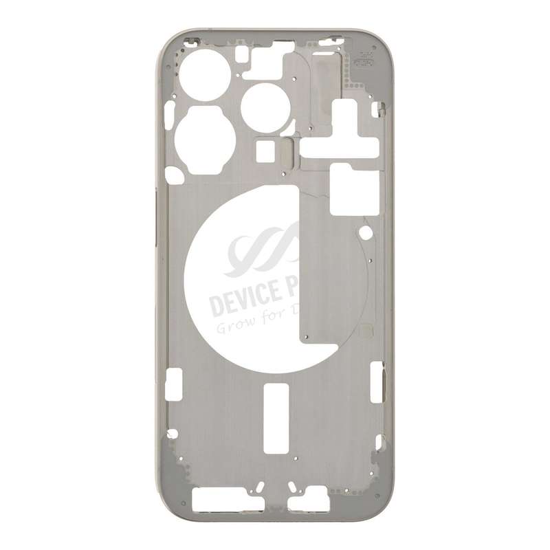 Middle Frame with Side Buttons + SIM Card Tray for iPhone 15 Pro A2848 USA Version White Titanium...