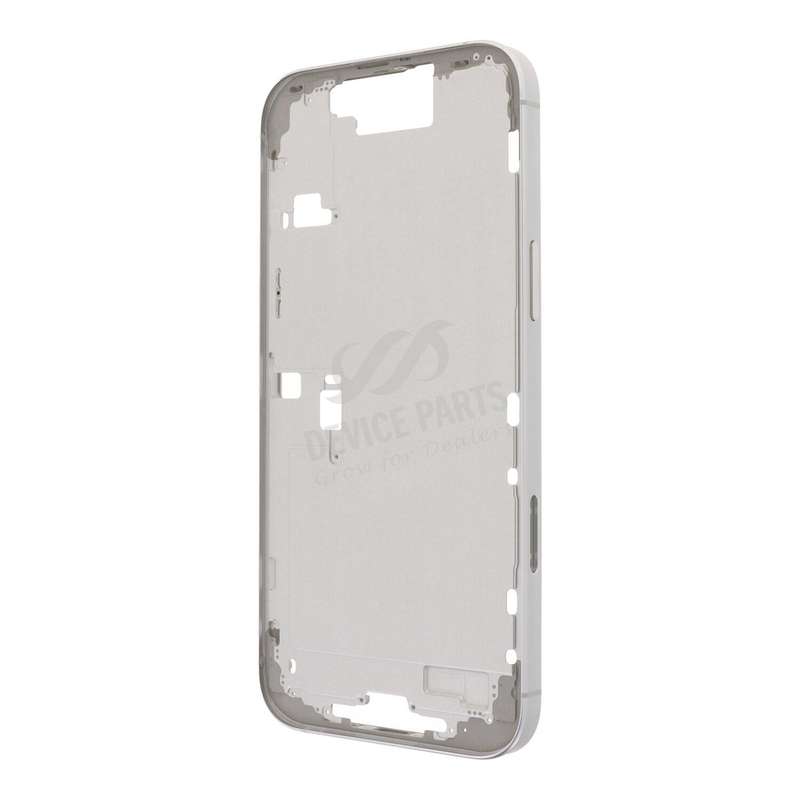 Middle Frame with Side Buttons + SIM Card Tray for iPhone 16 Pro Max European Version White Titan...