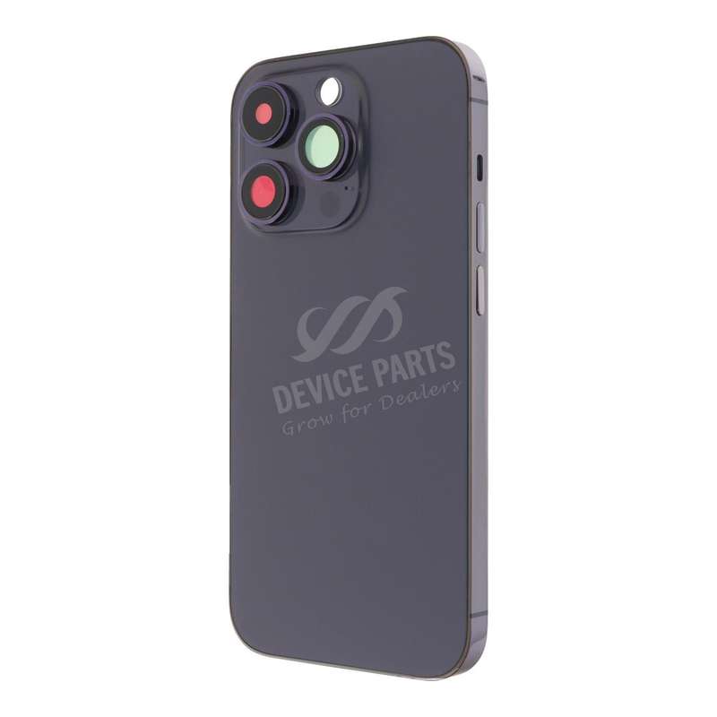 Middle Frame + Battery Door + Back Camera Lens and Bezel + Side Buttons + SIM Card Tray with Magn...
