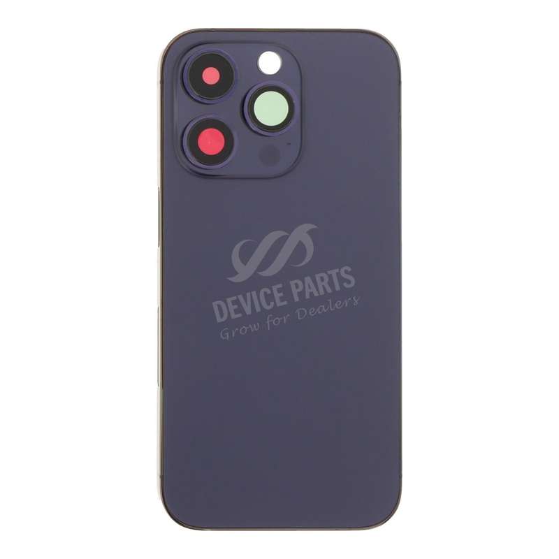 Middle Frame + Battery Door + Back Camera Lens and Bezel + Side Buttons + SIM Card Tray with Magn...