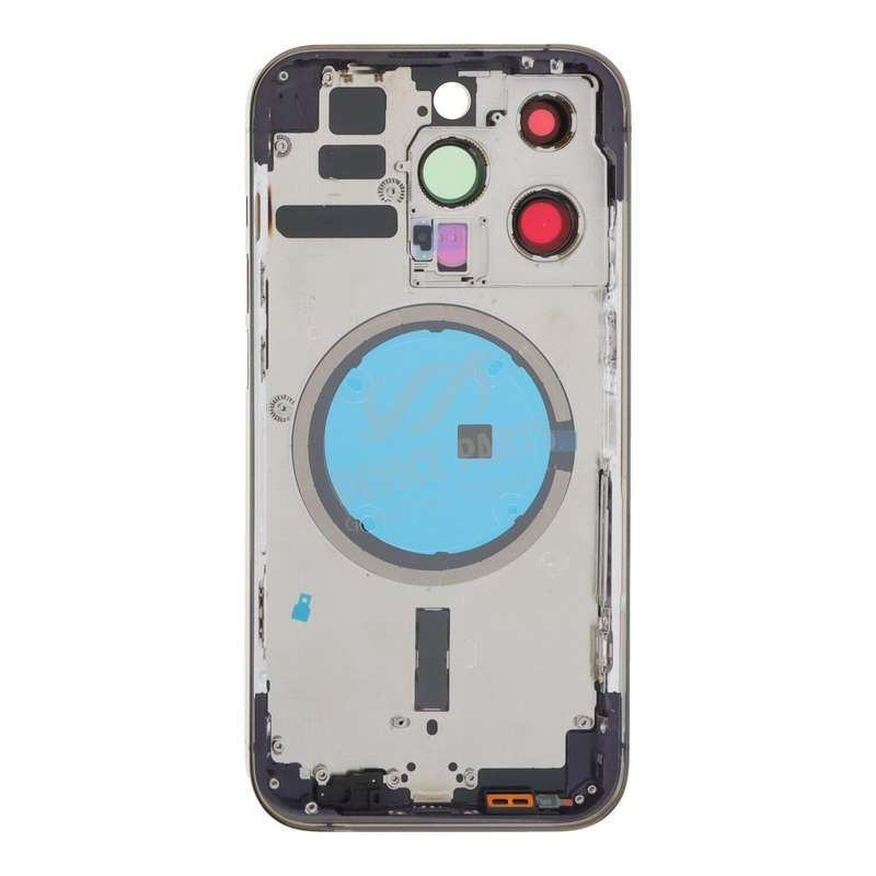 Middle Frame + Battery Door + Back Camera Lens and Bezel + Side Buttons + SIM Card Tray with Magn...