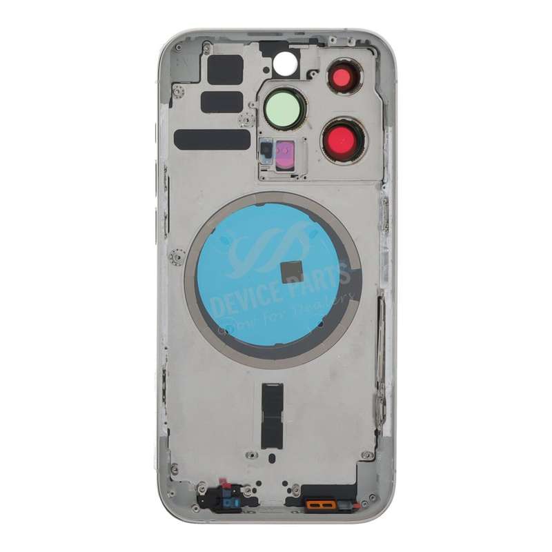 Middle Frame + Battery Door + Back Camera Lens and Bezel + Side Buttons + SIM Card Tray with Magn...