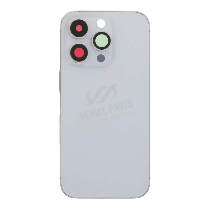 Middle Frame + Battery Door + Back Camera Lens and Bezel + Side Buttons + SIM Card Tray with Magn...