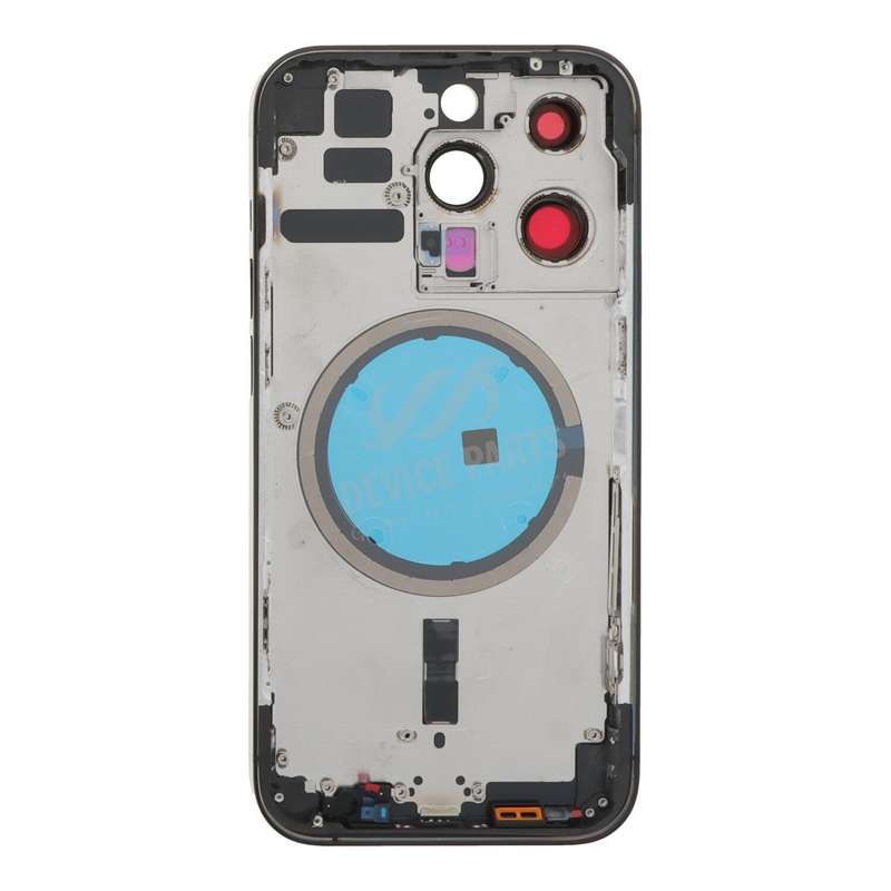 Middle Frame + Battery Door + Back Camera Lens and Bezel + Side Buttons + SIM Card Tray with Magn...