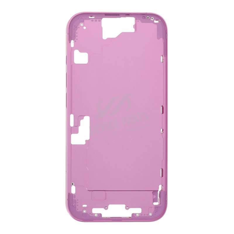 Middle Frame with Side Buttons + SIM Card Tray for iPhone 16 European Version Pink OEM