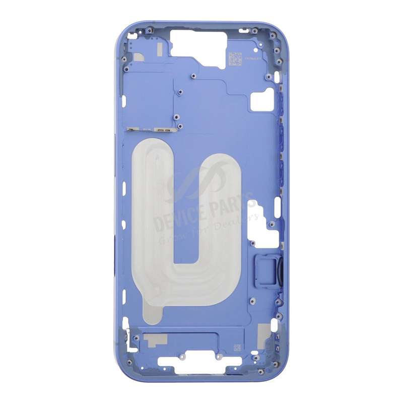 Middle Frame with Side Buttons + SIM Card Tray for iPhone 16 European Version Ultramarine OEM