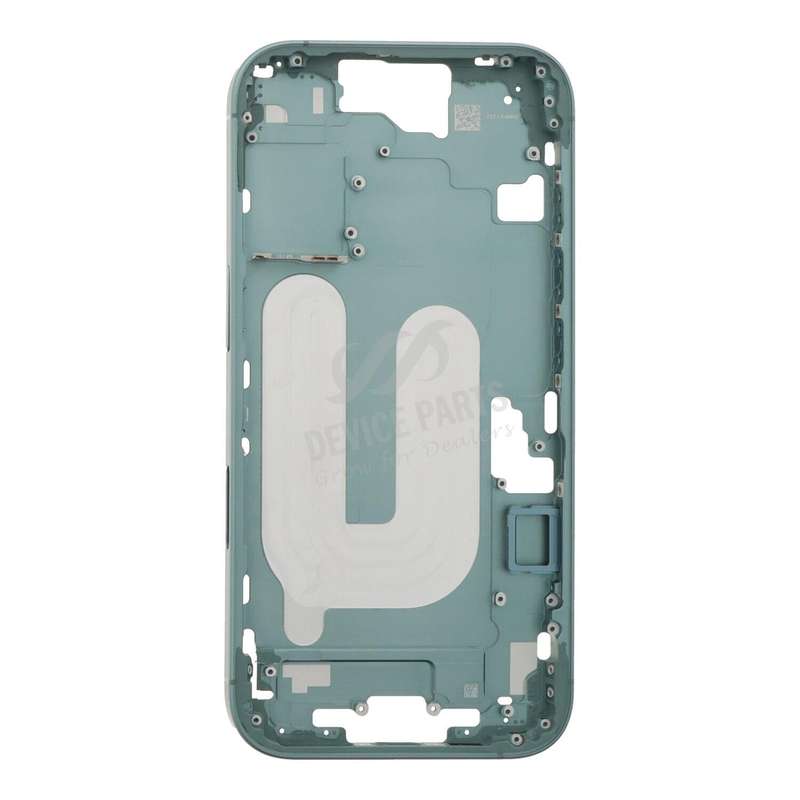 Middle Frame with Side Buttons + SIM Card Tray for iPhone 16 European Version Teal OEM