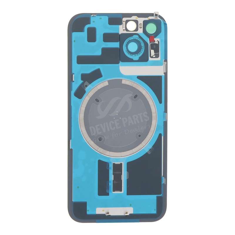 Battery Door + Back Camera Lens and Bezel for iPhone 14 Yellow OEM