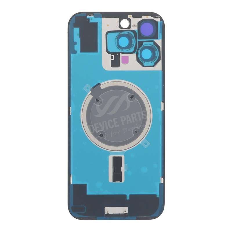 Battery Door + Back Camera Lens and Bezel with Magnetism Ring+Metal Plate for iPhone 16 Pro Max B...
