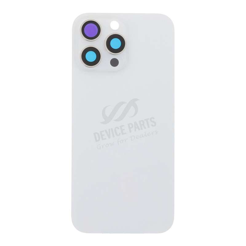 Battery Door + Back Camera Lens and Bezel with Magnetism Ring+Metal Plate for iPhone 16 Pro Max W...